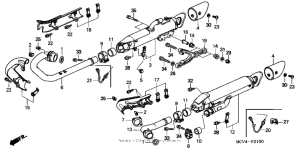 VTX1800R Глушитель