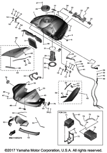 YZF-R6 Топливный бак