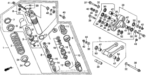 CR250R Rear shock absorber 98-99