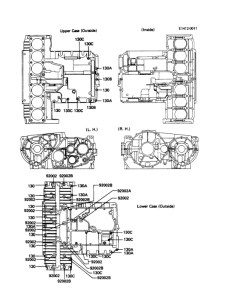 ZN1300 Болты крепления картера