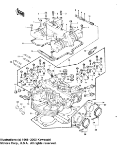 KZ750 Cylinder head / cover