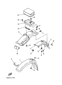 DT125 ﾌﾛﾝﾄﾌｴﾝﾀﾞ.ﾘﾔﾌｴﾝﾀﾞ