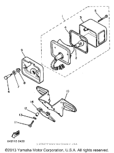 XJ650RJ Фонарь