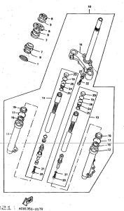 CW50 Передняя вилка