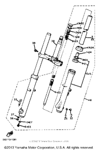 XJ550H Передняя вилка