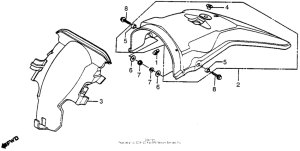 XR500 Задний бампер