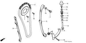 XL185 Цепь грм / натяжное устройство