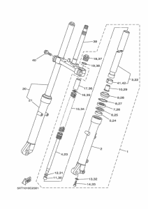 XG250 フロントフオ-ク