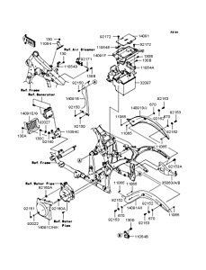VN900 Рама ,крепежные детали