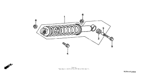 XR70R Задние амортизаторы