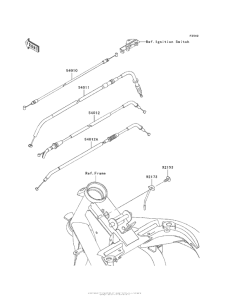 ER650 Тросы управления