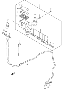 VL1500 Главный цилиндр сцепления