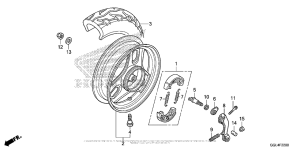 NCH50 Переднее колесо