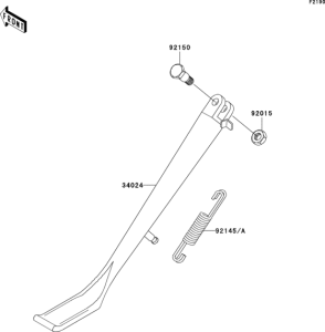 VN800 Подножка
