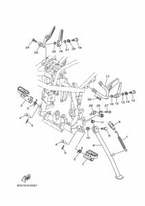 XT250 ｽﾀﾝﾄﾞ & ﾌｰﾄﾚｽﾄ