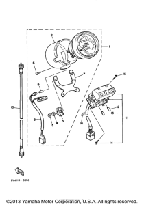 XV250ZCB Приборы
