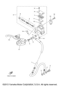 YZ85D Главный тормозной цилиндр