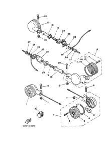 SR250 Rear flasher light assy