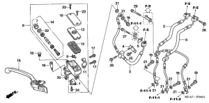 CBF1000A Fr. brake master cylinder
