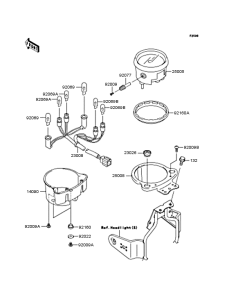 BJ250 Спидометр