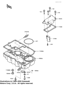 ZX900 Крышка сапуна / маслосборник