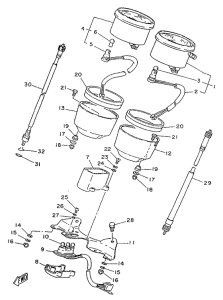 SR250SP Panel cuenta kms