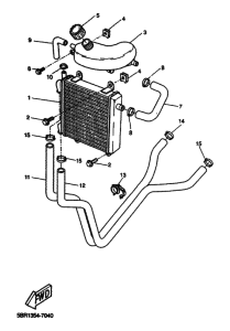 YQ50 Радиатор и шланг