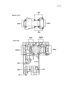 KR250 Болты крепления картера