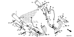 CB1100S (ABS) Exhaust muffler (2)
