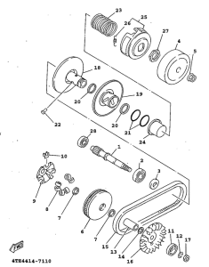 XC125 Сцепление