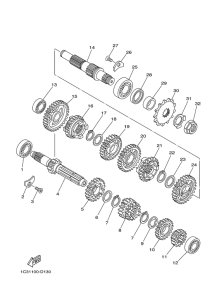 YZ125T1 Трансмиссия