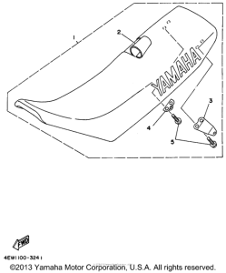 WR250Z Сиденье