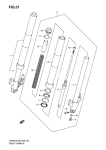VZ800 Передняя вилка