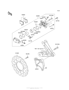 ZG1400 Задний тормоз