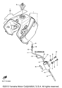 XT600EE Топливный бак