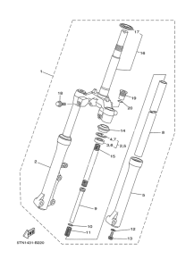 T110 Передняя вилка
