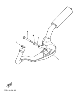 YSR50 Выхлопная система