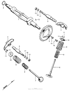 CL350 Распределительный вал и клапана