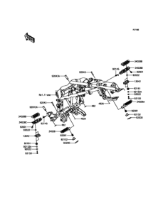 KLE250 フットレスト