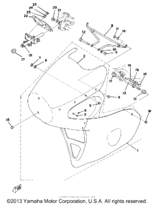 TZ250F Обтекатель