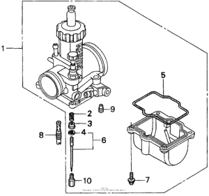 CR250R Carburetor optional kit 97-98