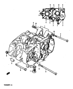 TS50 Картер двигателя