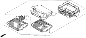GL1500 Air cleaner case set 90
