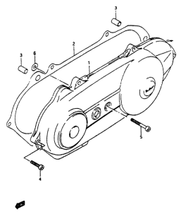 AP50 Crankcase left cover