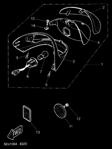 YH50 Taillight unit ass`y