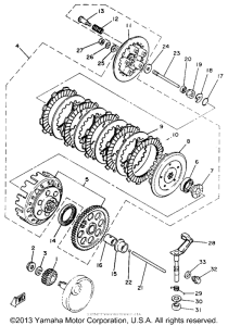 TZ125G Сцепление