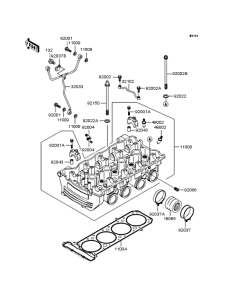ZX900 Головка цилиндров
