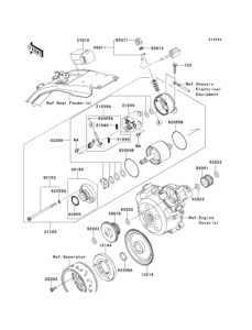 KLX125 Starter motor / starter clutch