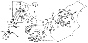 CB750 Wire harness + ignition coil