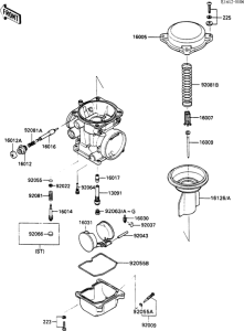 ZX600 Carburetor parts(1 / 2)